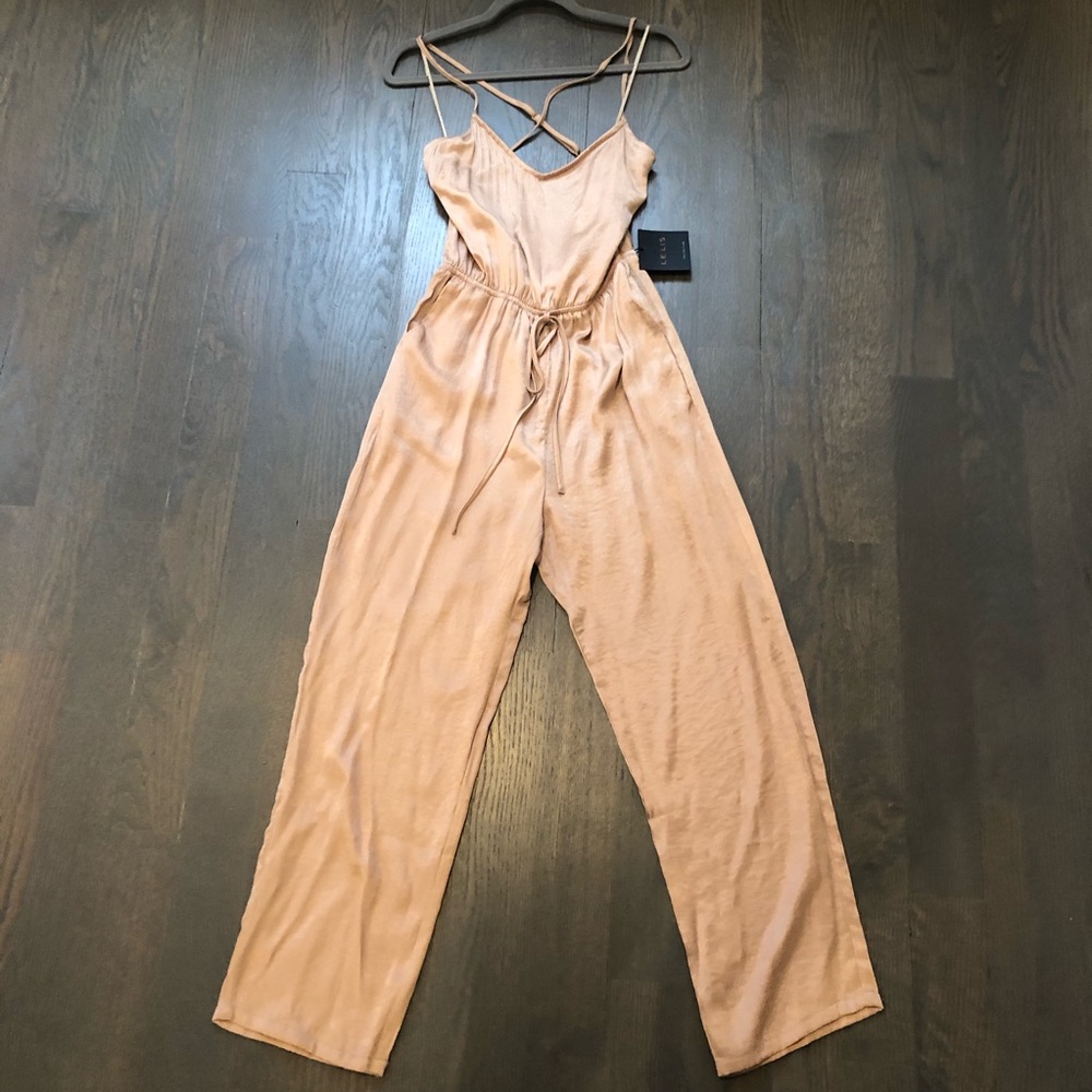 LeLis Collection Silky Taupe Jumpsuit NTW